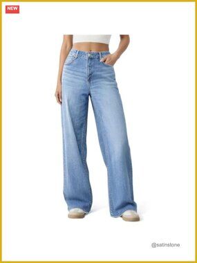 High Waisted Baggy Wide Leg Jeans Oversized Straight Denim Pants
